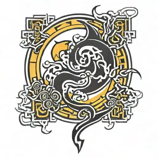 Wu Tang Logo As Cursed Mark From Naruto