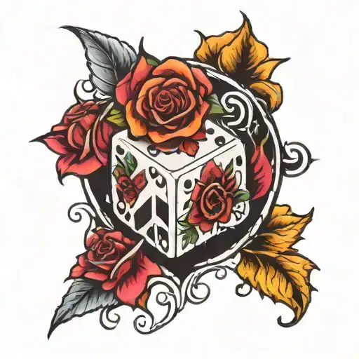 Rose Dice Surrounded