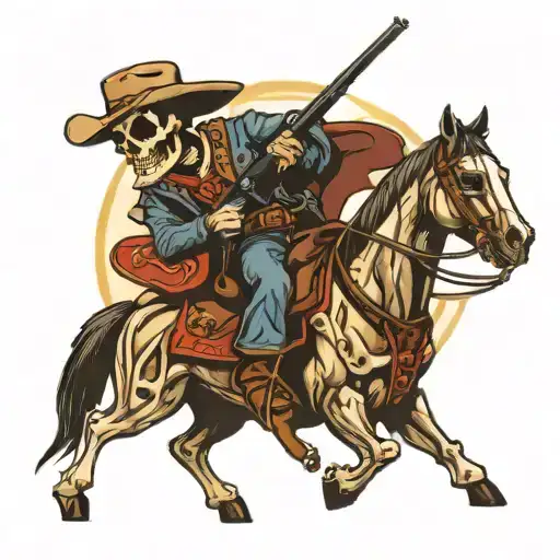 Cowboy Skeleton Shooting