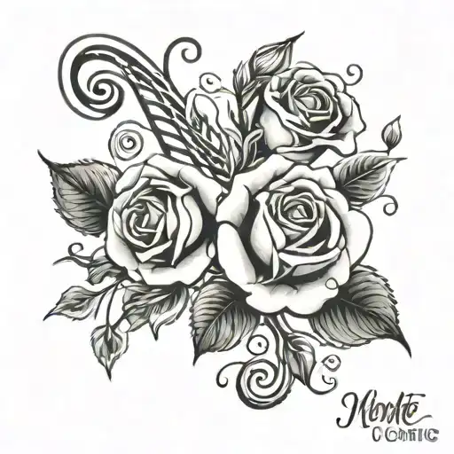 Roses Mom Music Note