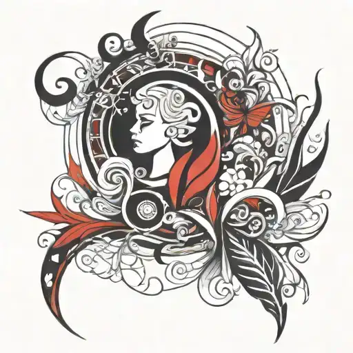 Black Red White Abstract Andreas March Aeris Sweden