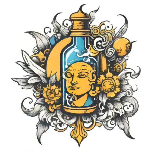 Sun An Moon In The Bottle