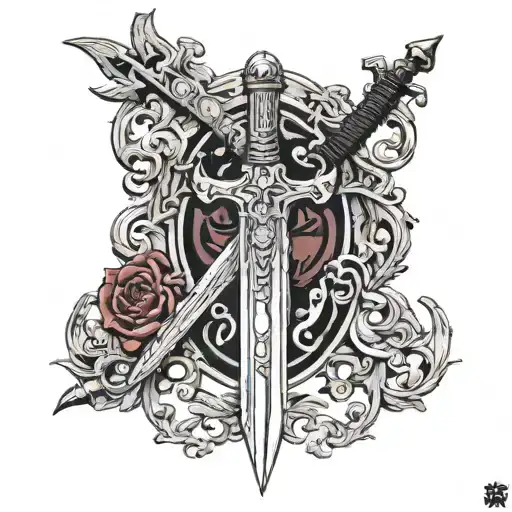 The Sword And Maudite Mark Of Guts In Berserk Symbol