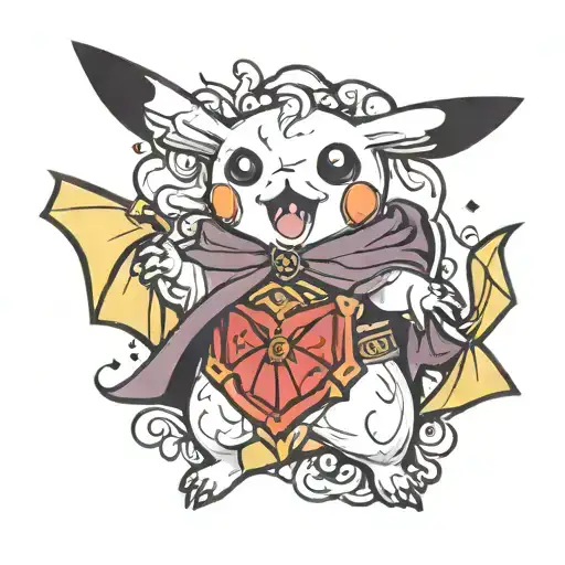 Cute Vampire Ghost Pikachu Pokemon