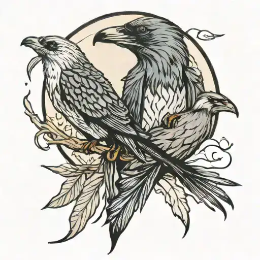 Otter Moon And Raven