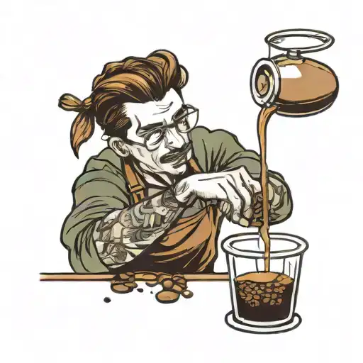 Barista Pouring Coffee Beans