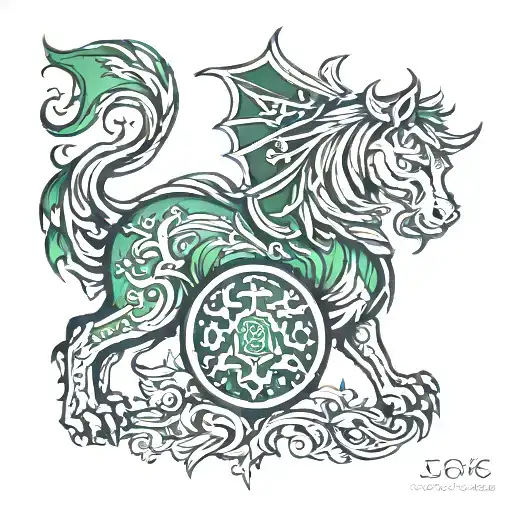 Irish Welsh Half Sleeve