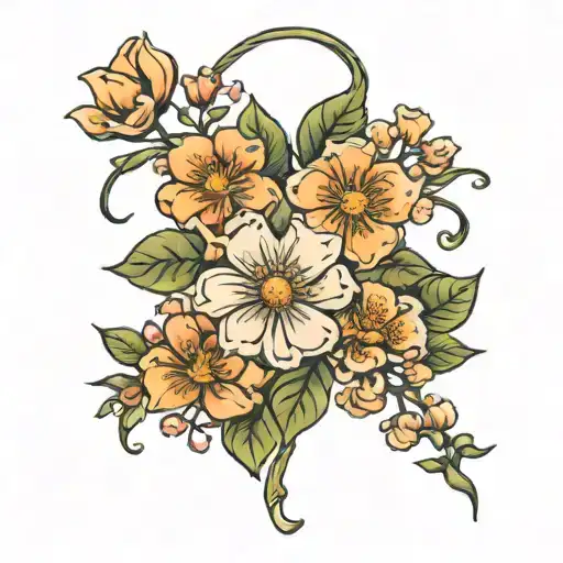 Birth Flowers Intertwined