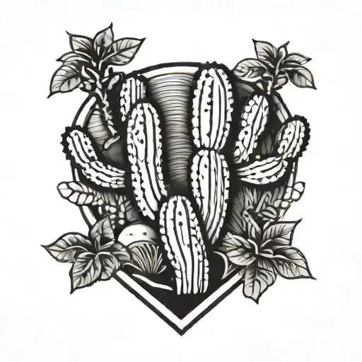 Fingerprint Cactus Shaped Like Trees