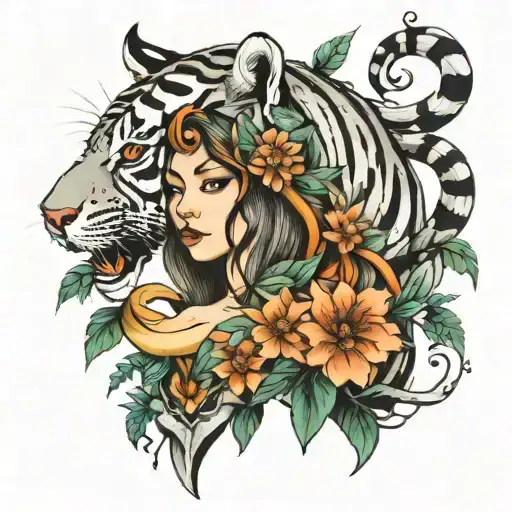 Forest Tiger Girl