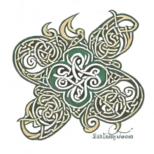Celtic Unconditional Love Symbol Incorporated With The Word Gail