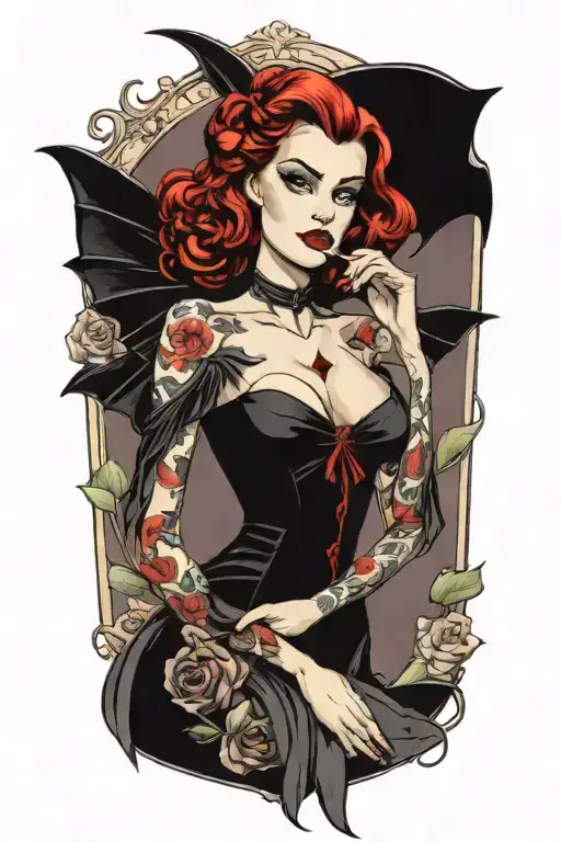 Vampire Pin Up Girl