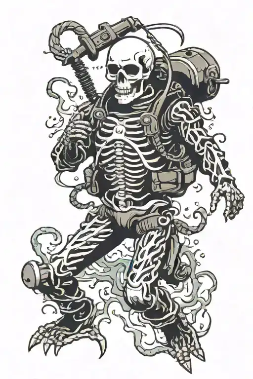 Diver Skeleton
