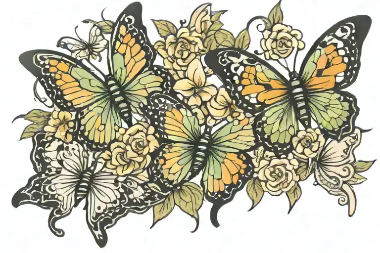 Money Butterflies Flower