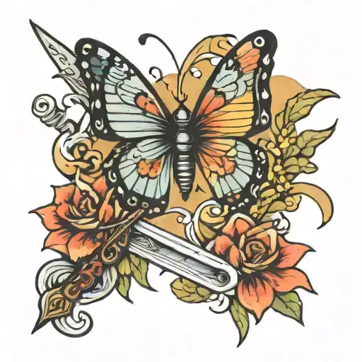 Butterfly And Sword