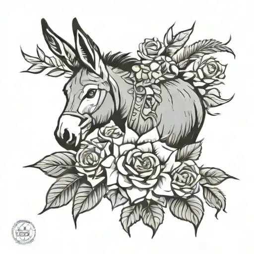 Donkey Roses Sunflower
