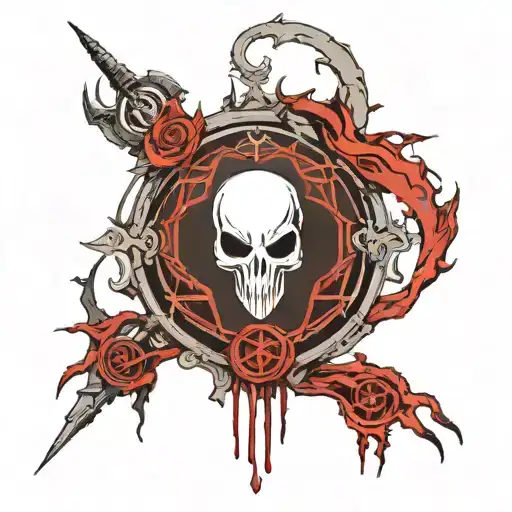 Create A Slim But Neotrival And Blackwok Style Slenderman Operator Symbol