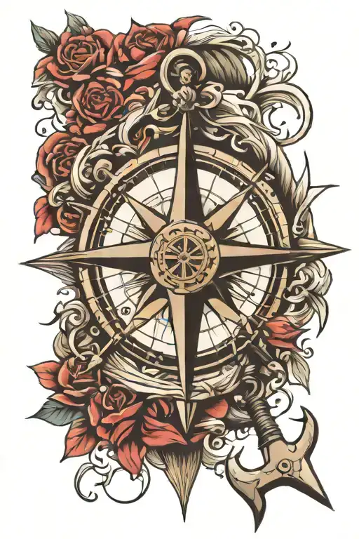 Storm Anchor Compass Surrounded