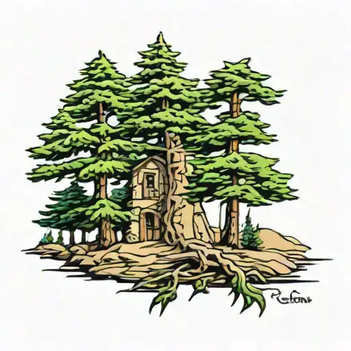 Lebanon Love With The Cedar Tree Small