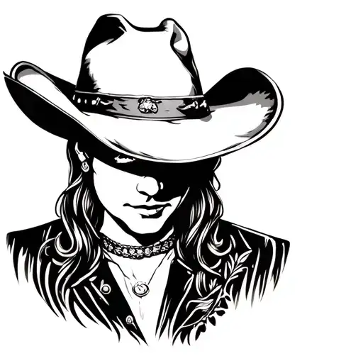 Portrait With A Cowboy Hat