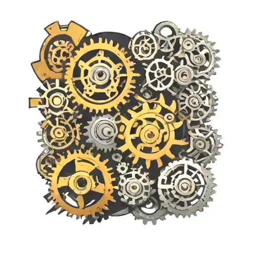 Mechanical Gear Scattered