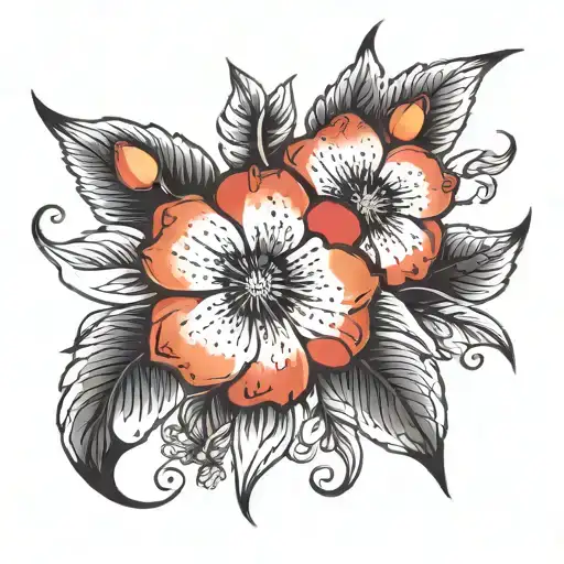 December Birth Flower With July Birth Flower