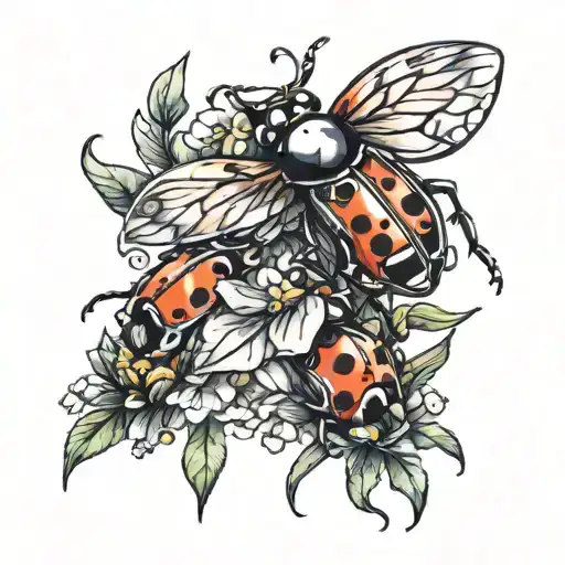 Ladybug And Bow Coquette