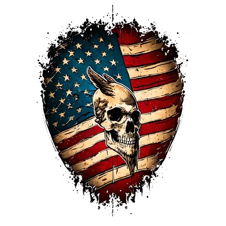 Distressed American Flag