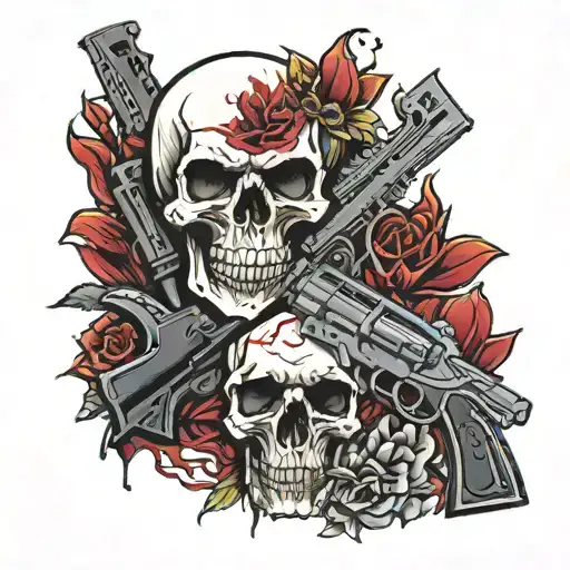 Skull And Gun And Blood And Vengeance