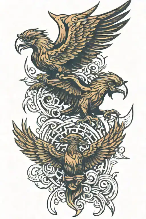 Phoenix And Spartan Soldier