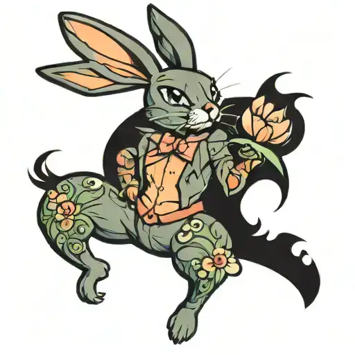 Gay Playboy Bunny With Black Background