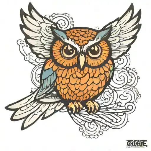 Bird Flying Owl