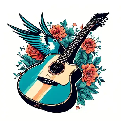 Hummimgbird Acoustic Guitar