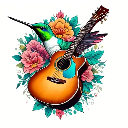 Acustic Guitar Hummingbird