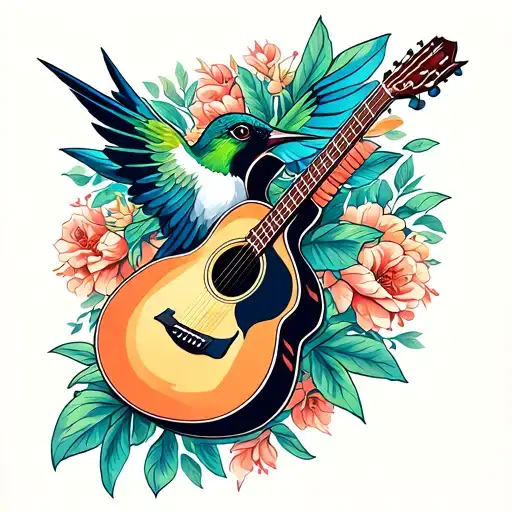 Hummingbird Guitar Acoustic