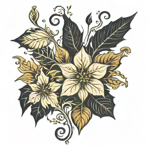Black And Gold Ivy