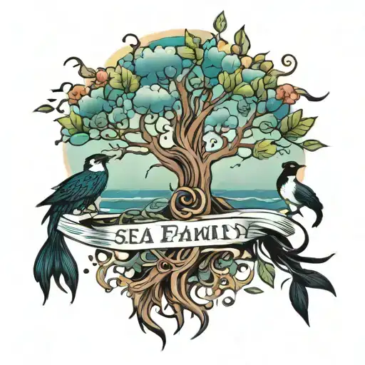 Sea Family Freedom Tree