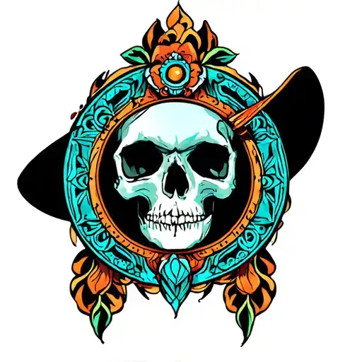 Circle Western Turquoise