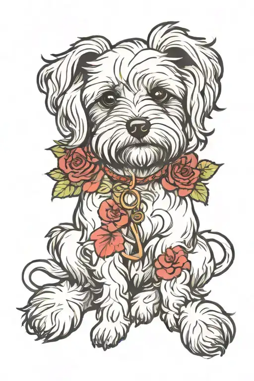 Capricorn Havanese Grandchild Holding Hands