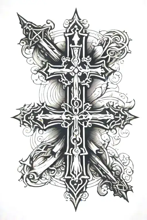 Cross Spartan Cardinal Bible Scripture