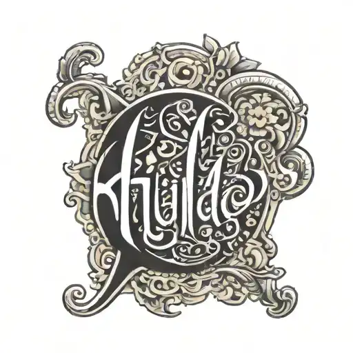 The Word Khalid Under A Breast