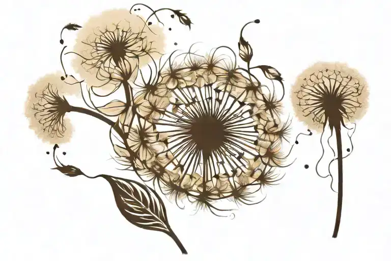 Dandelion Blowing