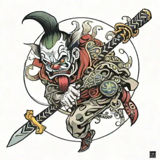 Art The Clown Samurai