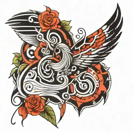 Abstract Peck And Upper Shoulder