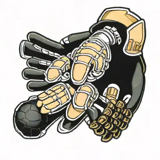 Gloves Goalkeeper And Ball Football