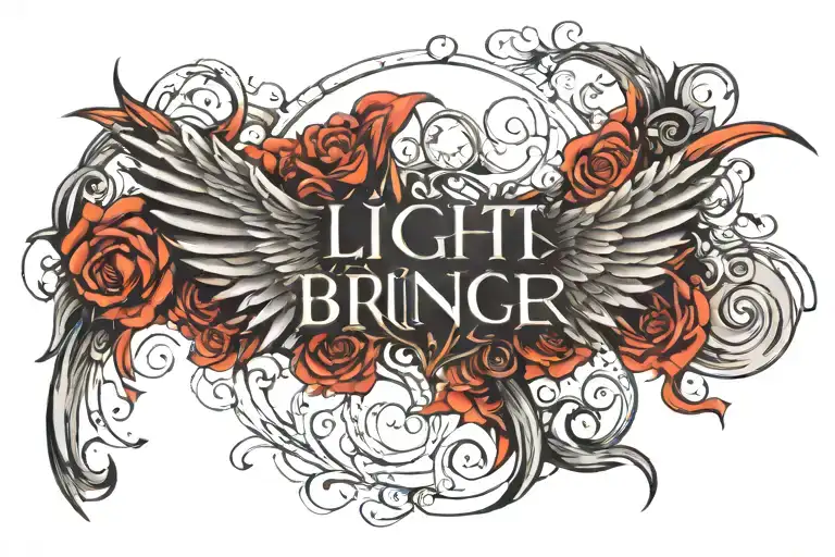 The Word Light Bringer Across Back