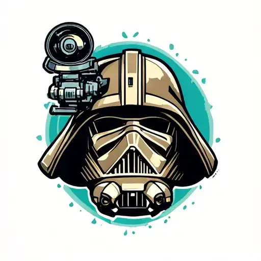 Star Wars Old School Tattoo Design Inspired