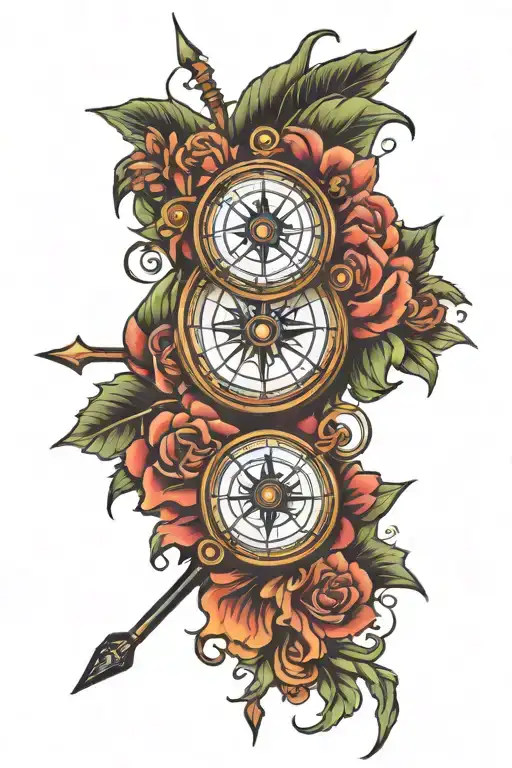 Hi Hi Holding Compass Design