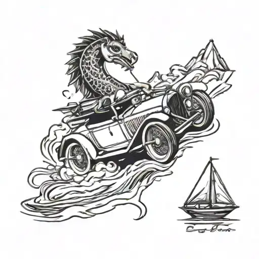 Nile River And Car Racing