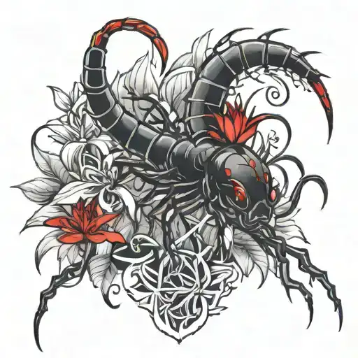 Centipede And Red Spider Lily Like Tokyo Ghoul Anime